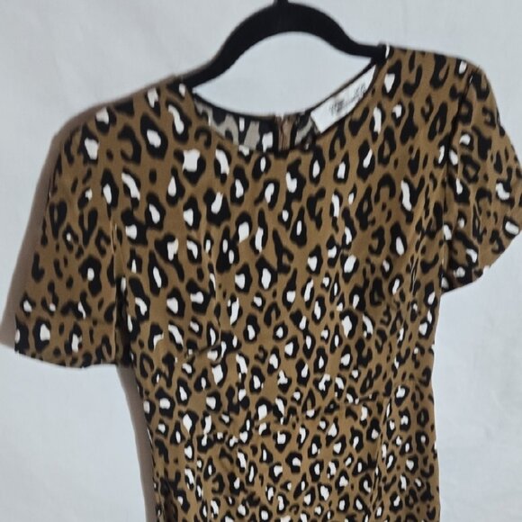 Diane Von Furstenberg Leopard Print Midi Dress - Picture 6 of 9